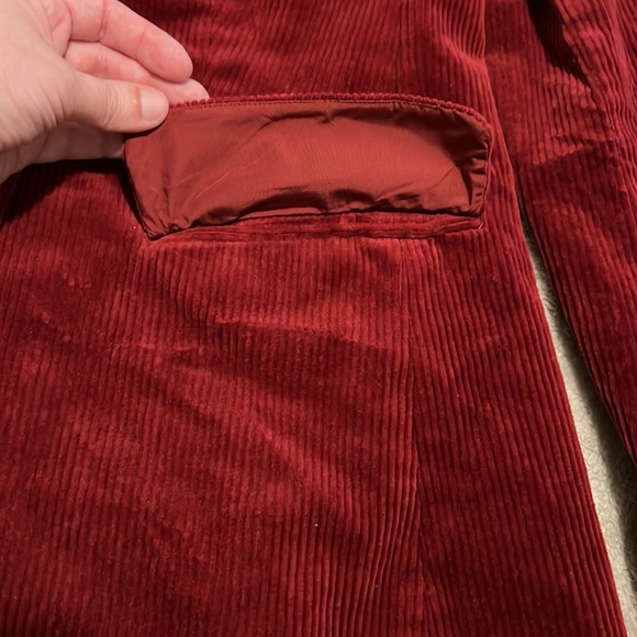 NWOT LOFT Jacket Red Corduroy Womens Blazer Jacket Womens Size 0 - Picture 4 of 10